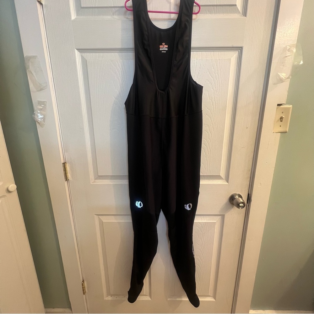Pearl Izumi Womens Thermal Black Bibs Pants One Piece Size XXL Cycling Biking